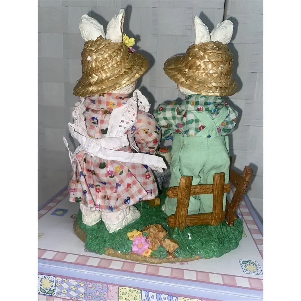 Handcrafted easter bunny